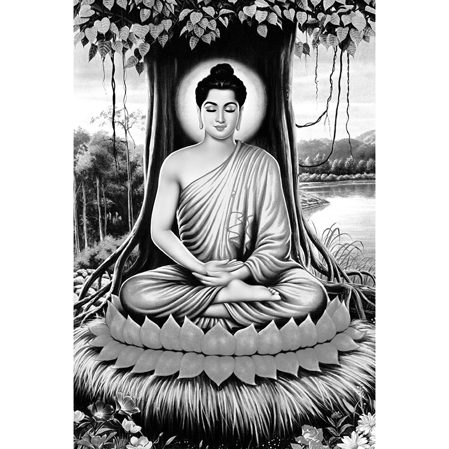 Tranh vẽ phật thích ca  Phật Tranh acrylic